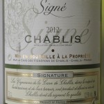 Signé Chablis 2012