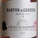 Côtes de Provence Barton & Guestier 2012